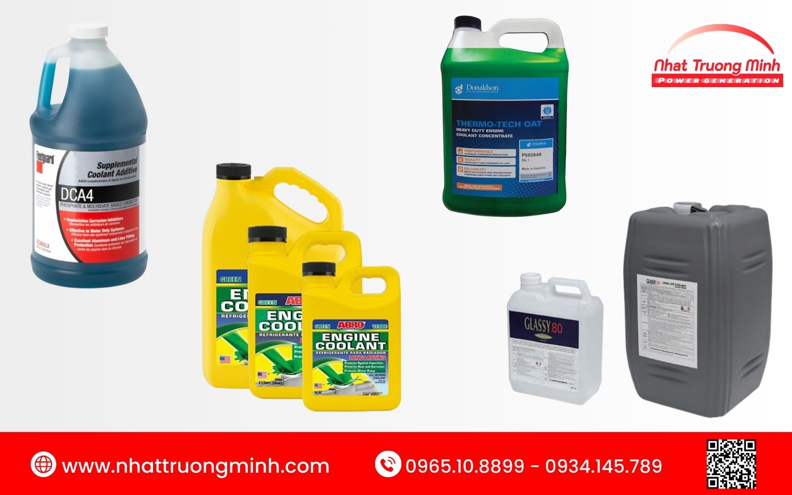 Các loại nước làm mát máy phát điện trên thị trường hiện nay