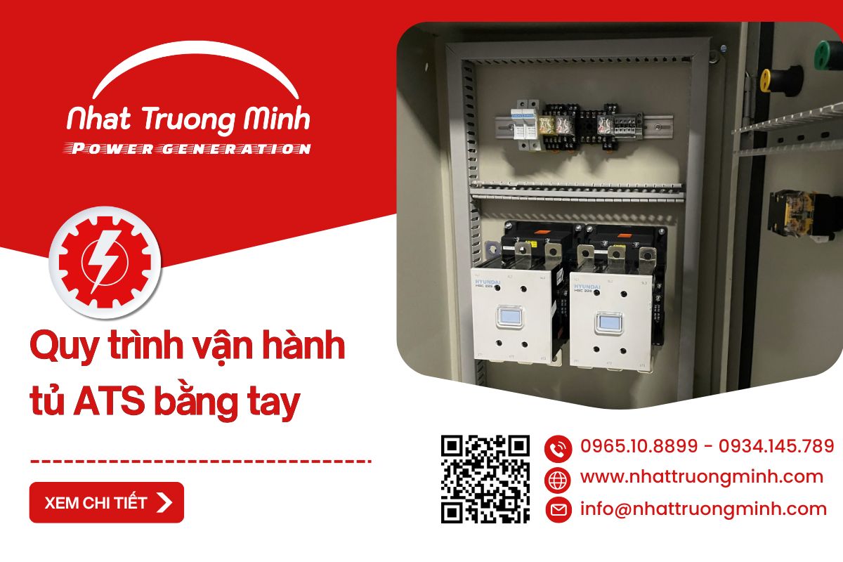 Vận hành tủ ATS bằng tay