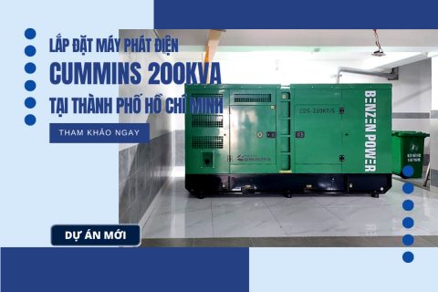 Lắp đặt máy phát điện Cummins 200kVA tại Hồ Chí Minh