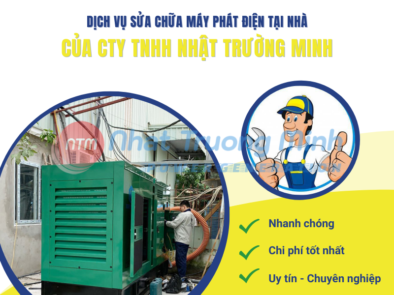 Dịch vụ sửa chữa máy phát điện tại nhà của Cty TNHH Nhật Trường Minh (1)