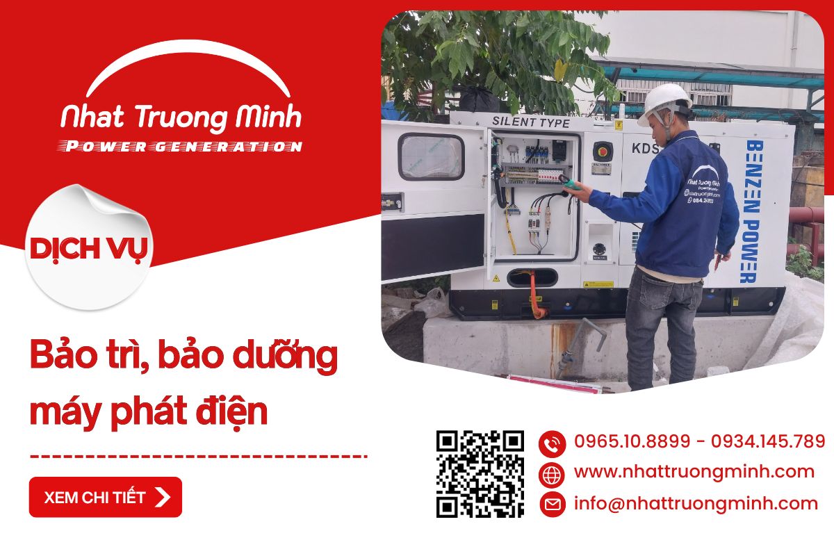 Bảo trì bảo dưỡng máy phát điện