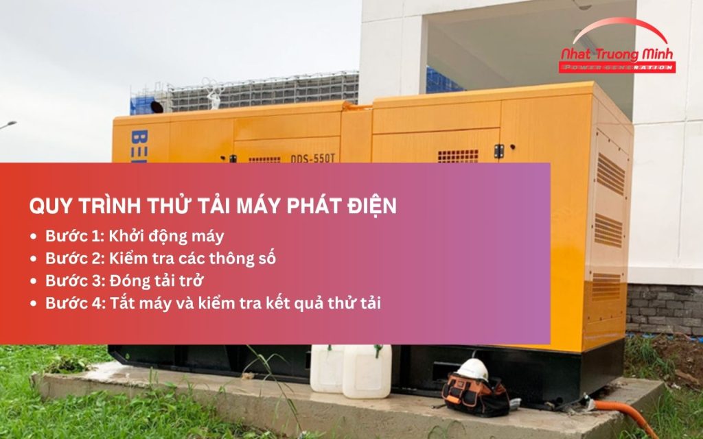 Các bước thử tải máy phát điện