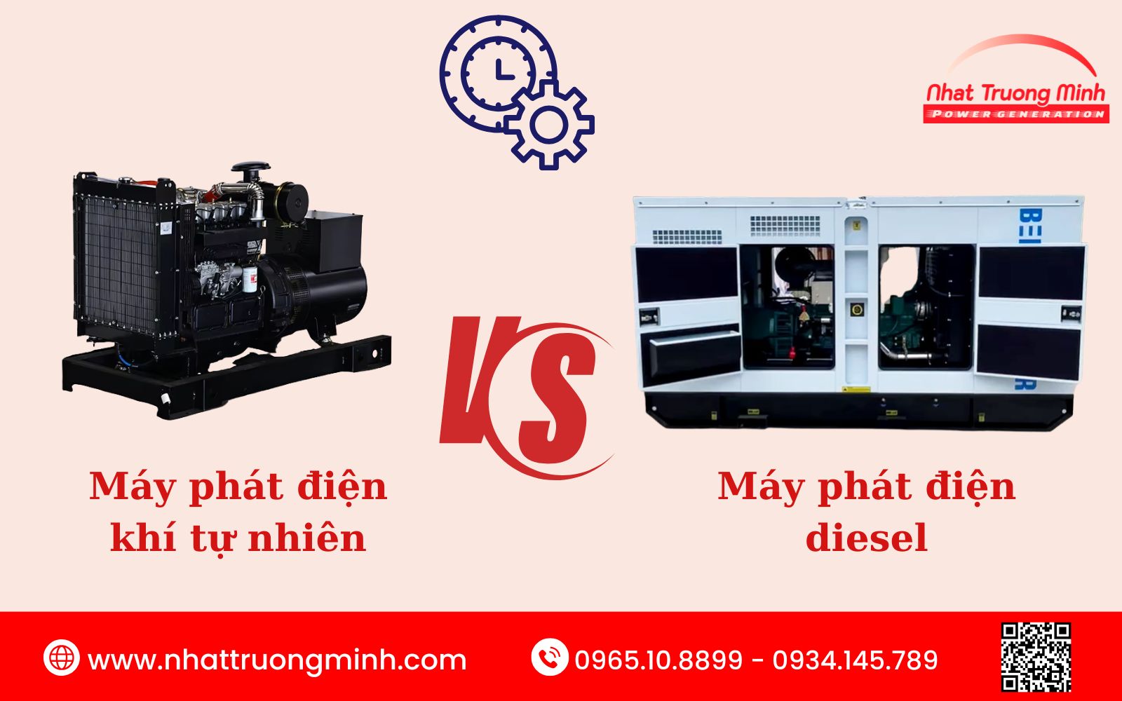So sánh máy phát điện diesel và khí tự nhiên về độ bền và tuổi thọ