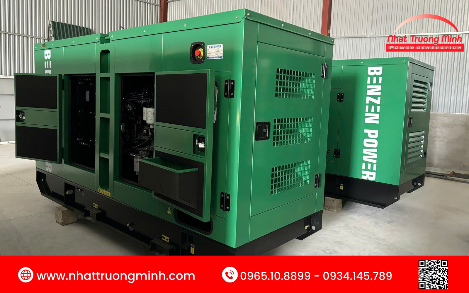 Máy phát điện diesel hoạt động nhờ động cơ diesel, biến đổi năng lượng cơ học thành điện năng