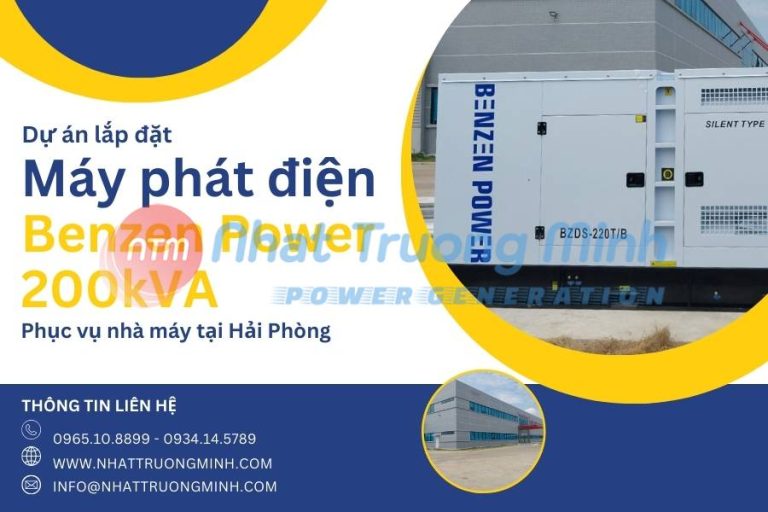 Dự án lắp đặt máy phát điện Benzen Power 200kVA phục vụ cho khu công nghiệp tại Hải Phòng