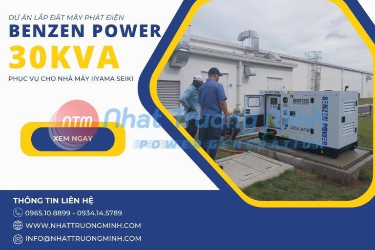 Dự án lắp đặt máy phát điện Benzen Power 30kVA cho khu công nghiệp tại Hải Phòng