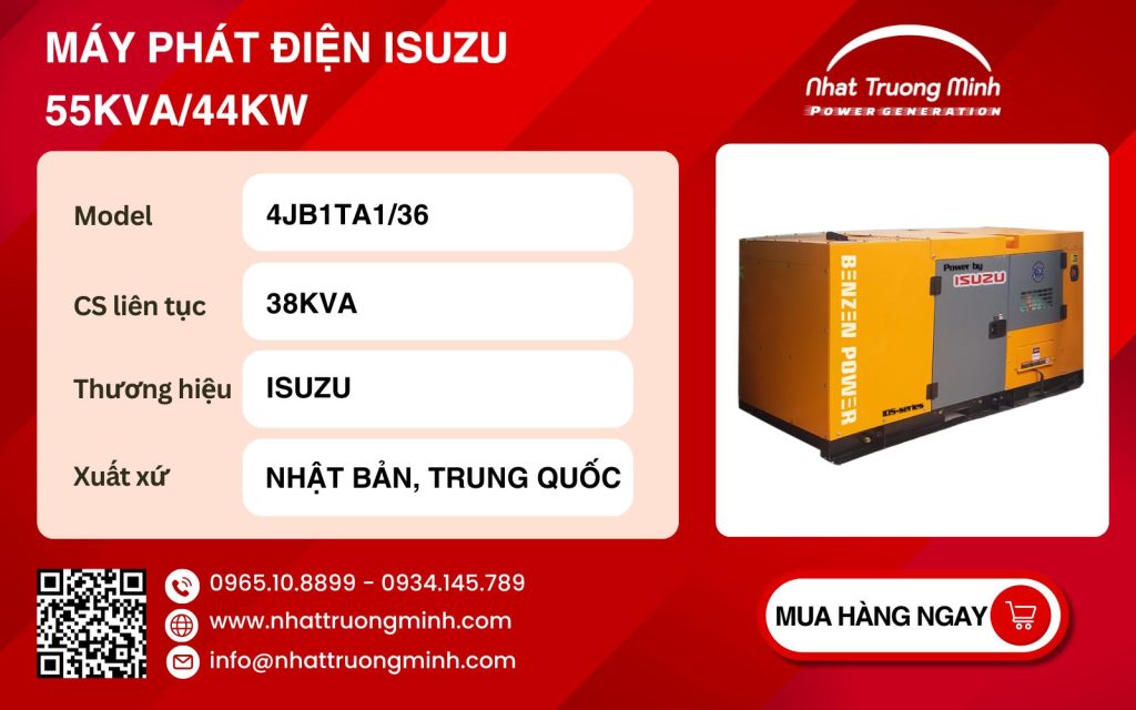 Máy phát điện Isuzu 38kVA