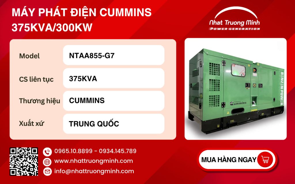 Máy Phát Điện Cummins 375kVA