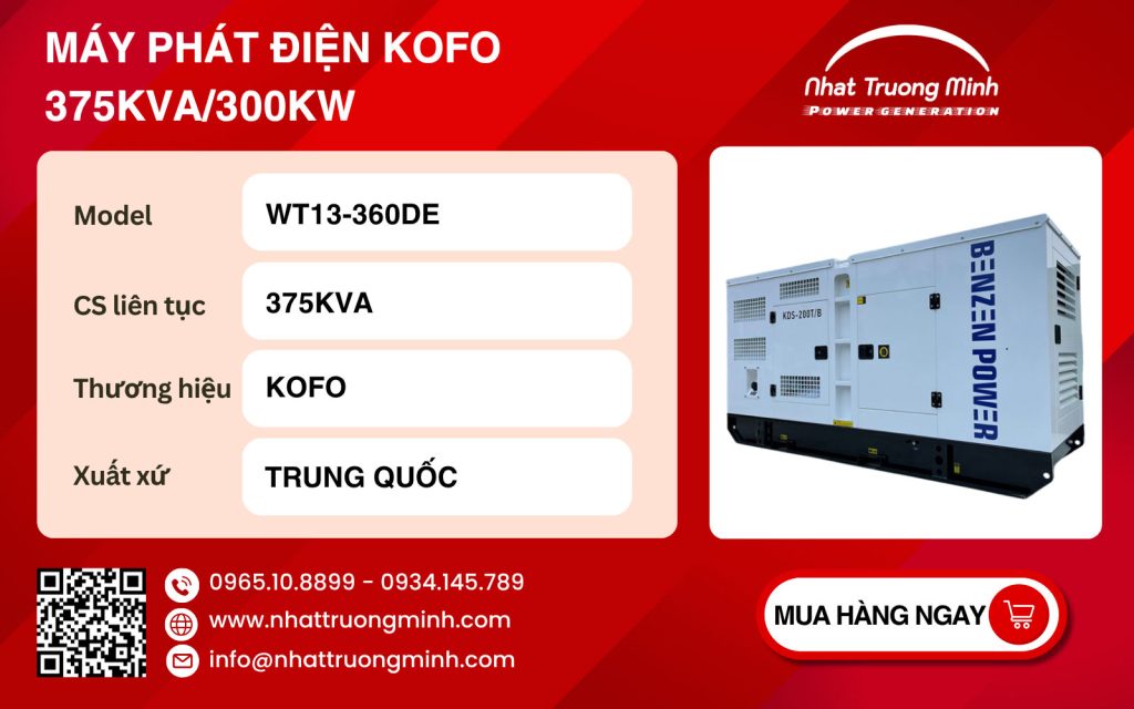 Máy phát điện Kofo 375kVA