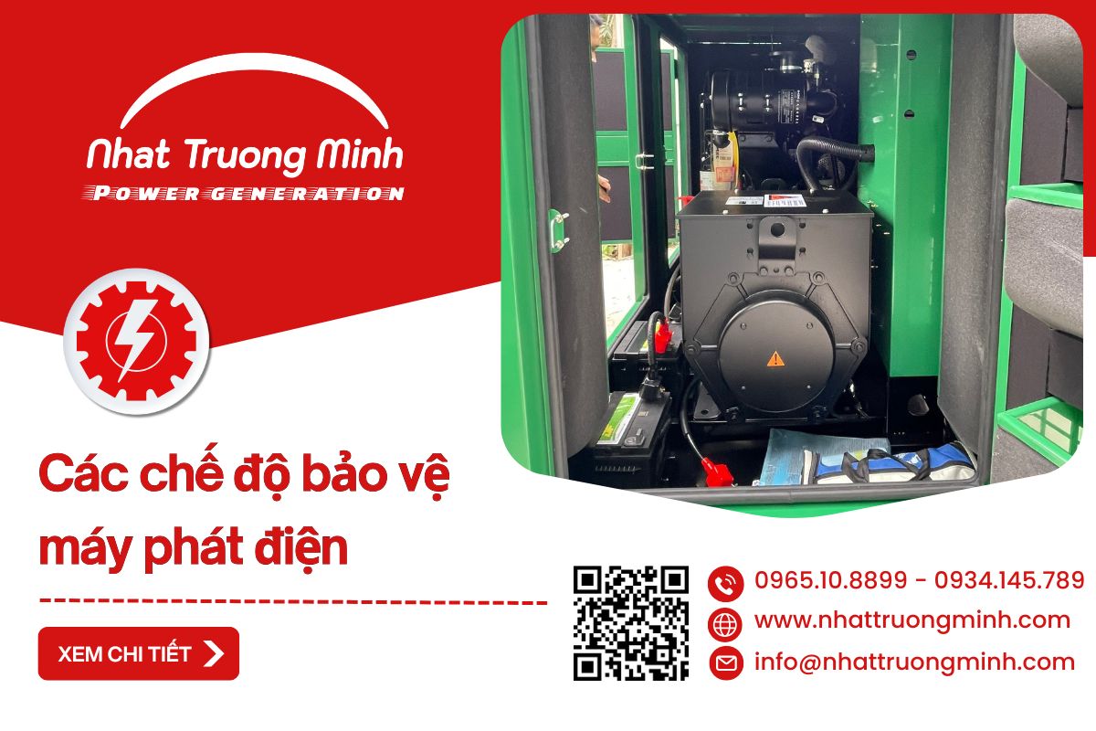 Các chế độ bảo vệ máy phát điện công nghiệp