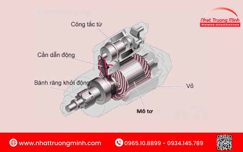 Cấu tạo rơ le đề máy phát điện