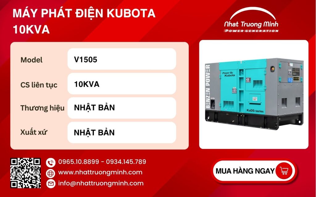 Máy phát điện Kubota 25kVA