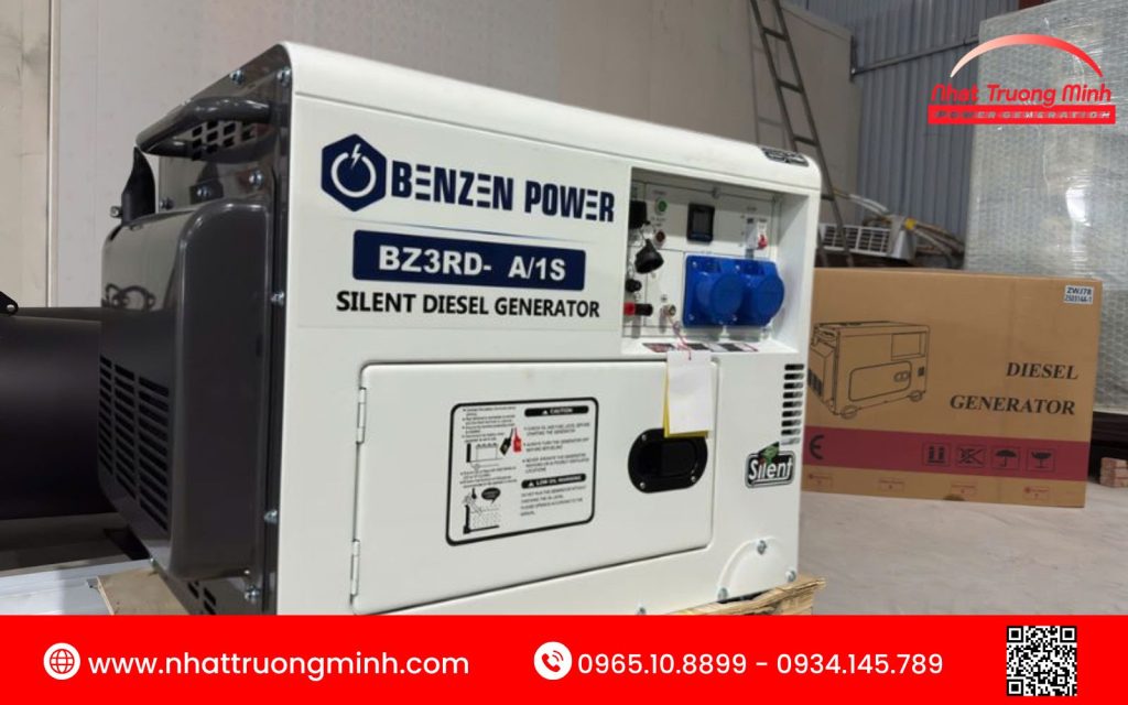 Ngưỡng công suất sử dụng của máy phát 3kW chạy dầu là bao nhiêu?