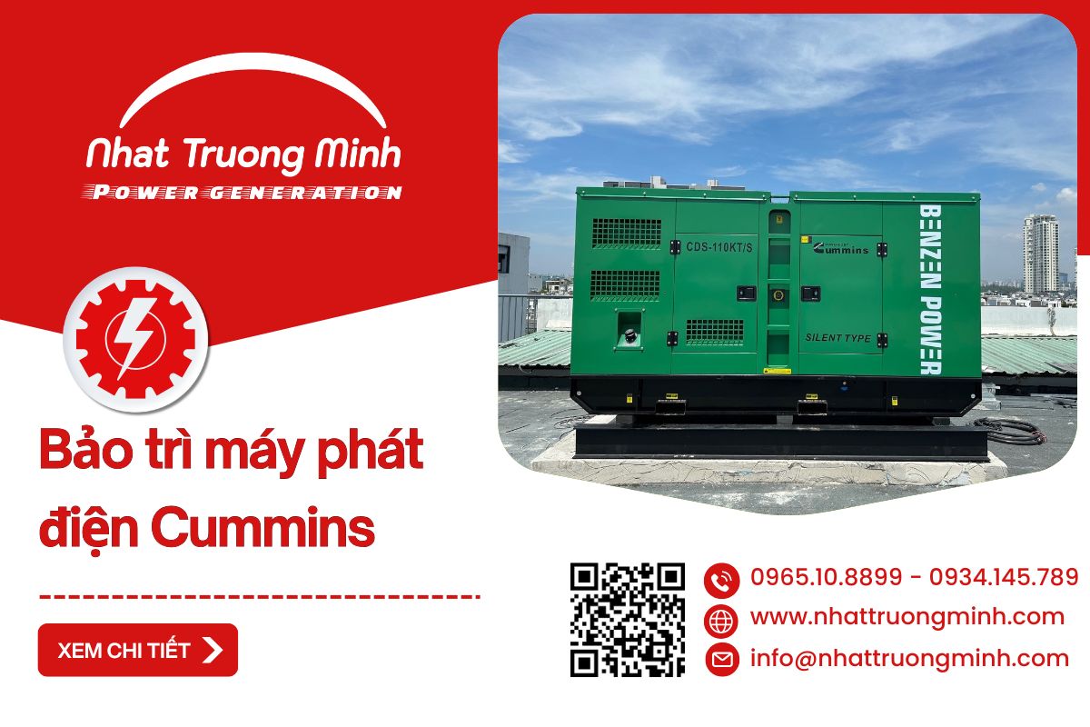 Bảo trì máy phát điện Cummins​