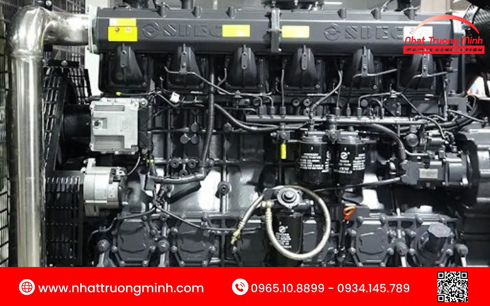 Động cơ máy phát điện SDEC với hệ thống 4-6 xi lanh