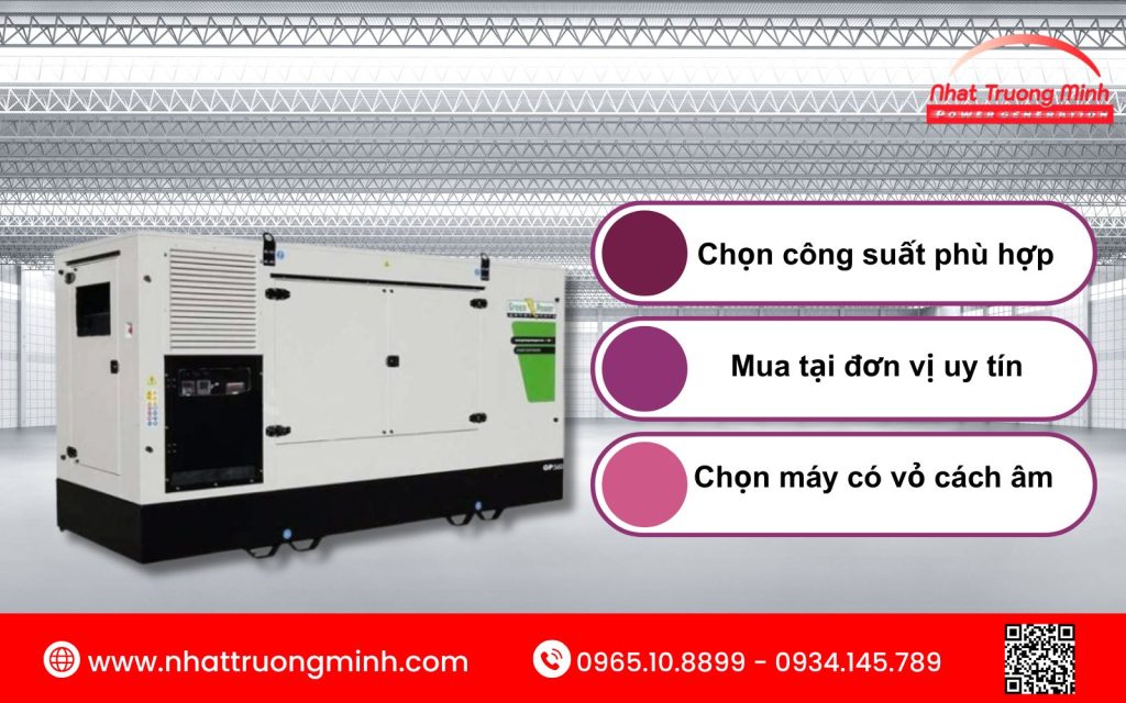 Lưu ý khi chọn mua máy phát điện Baudouin