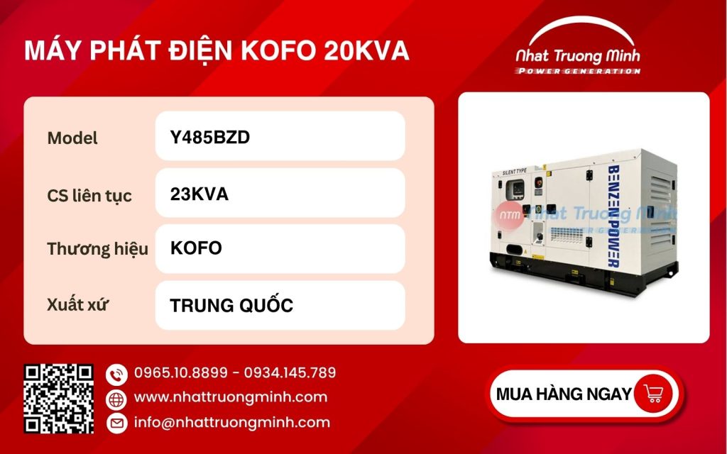 Máy phát điện Kofo 20kVA