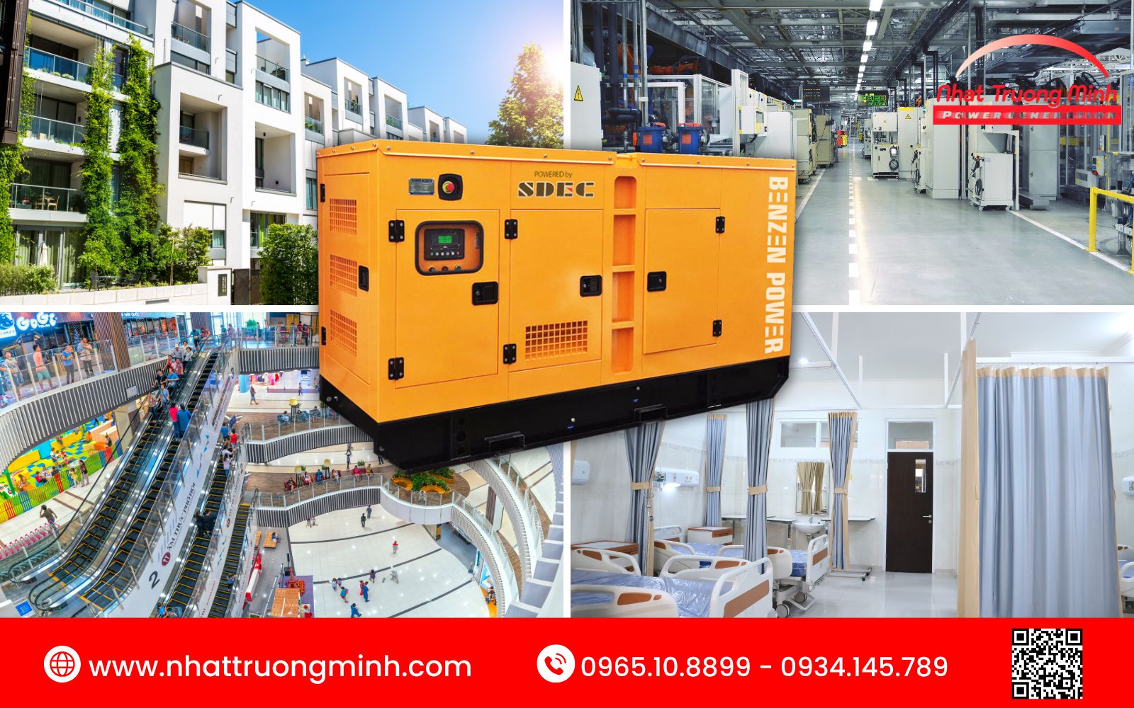 Ứng dụng thực tế máy phát điện chạy dầu SDEC