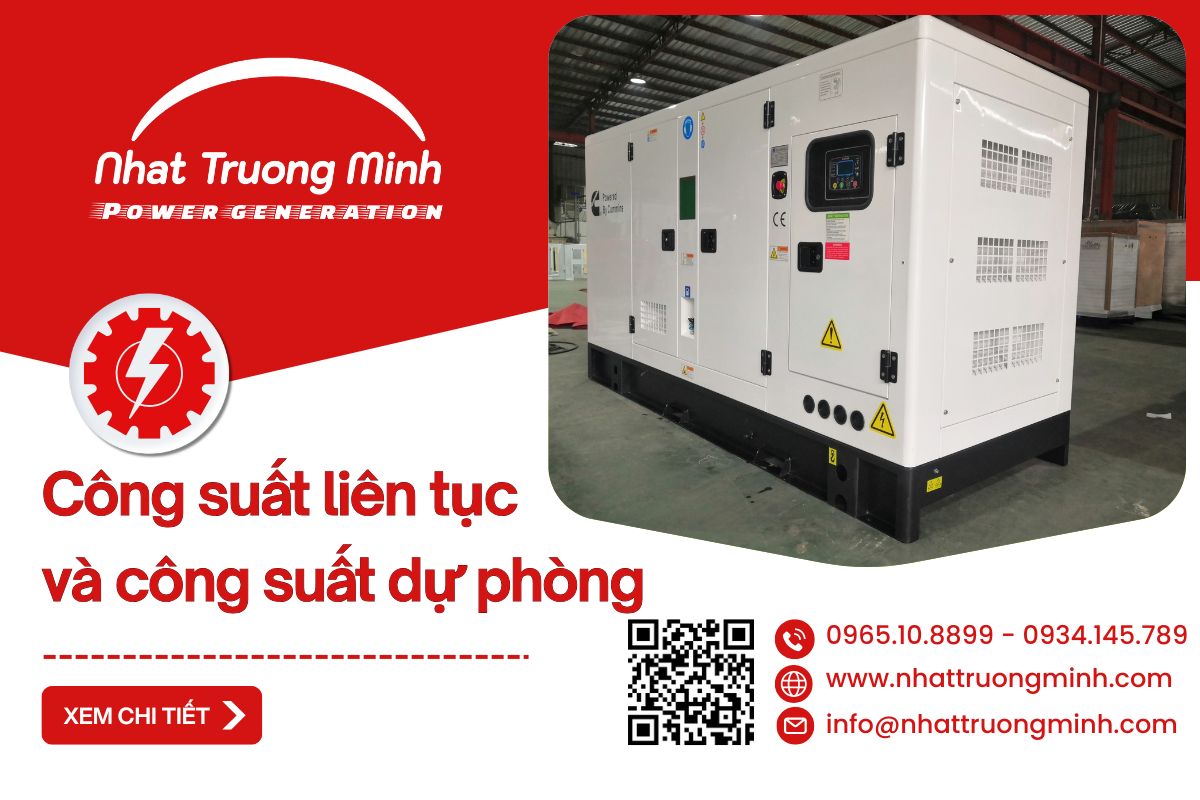 Công suất liên tục và công suất dự phòng có gì khác nhau?