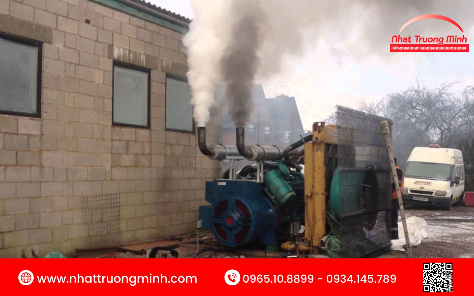 Khói đen ở máy phát điện diesel là khí thải chứa muội than do nhiên liệu cháy không hoàn toàn, gây ô nhiễm môi trường và giảm tuổi thọ thiết bị