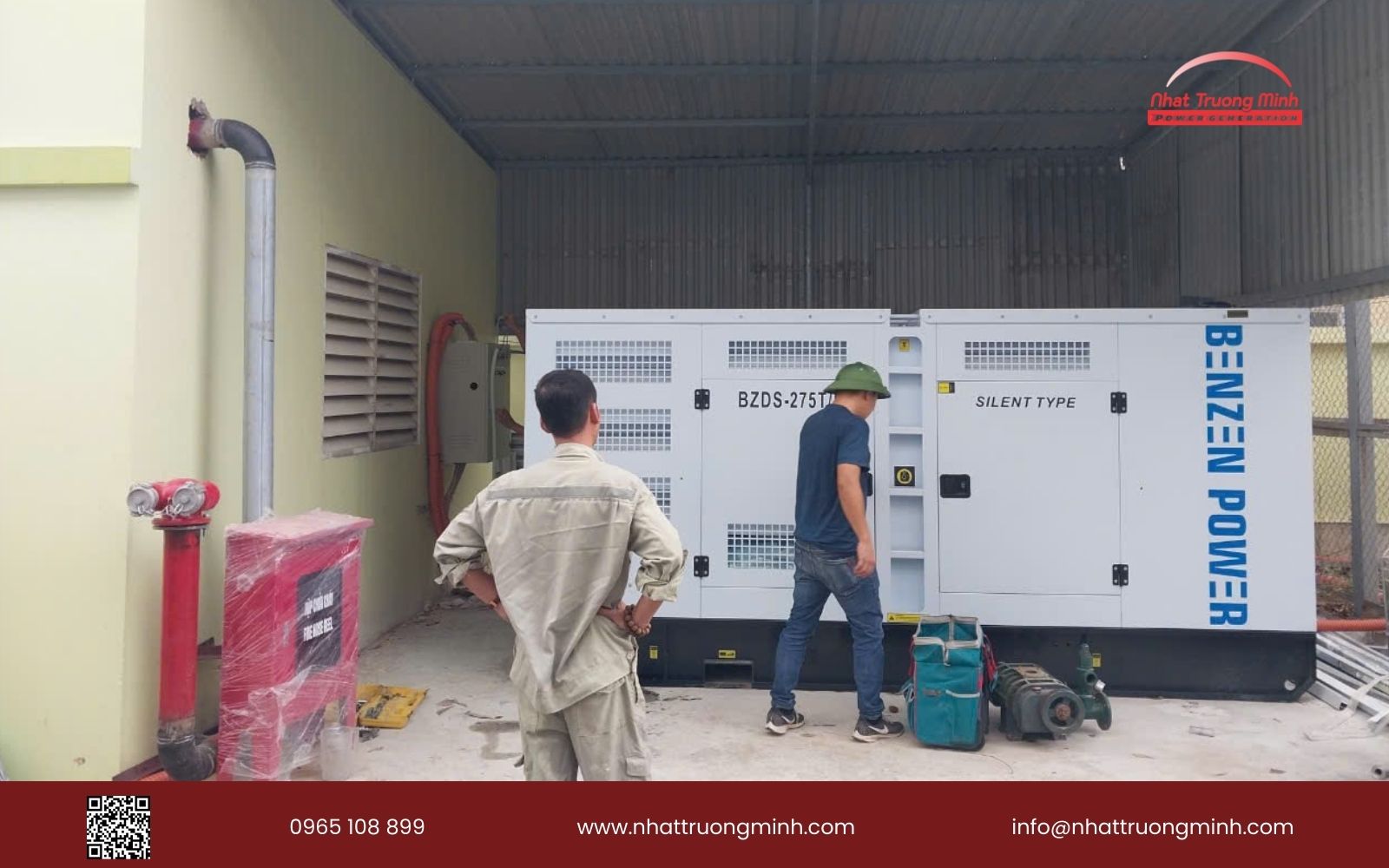 Lắp đặt máy phát điện Benzen Power 250kVA phục vụ cho khu công nghiệp tại Bắc Ninh
