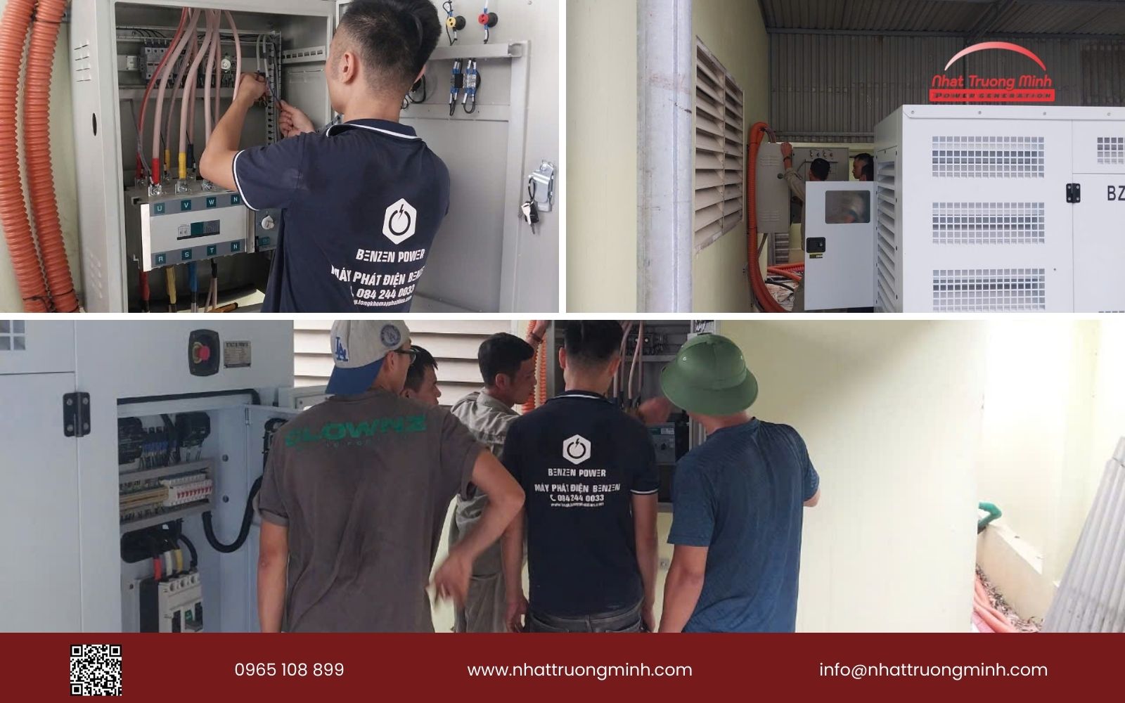 Lắp đặt máy phát điện Benzen Power 250kVA phục vụ cho khu công nghiệp tại Bắc Ninh