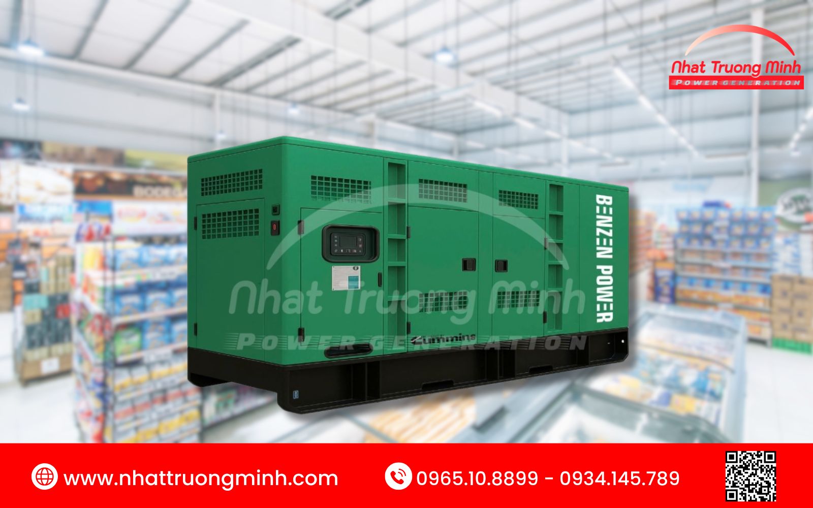 Tổng quan thương hiệu máy phát điện Cummins cho siêu thị