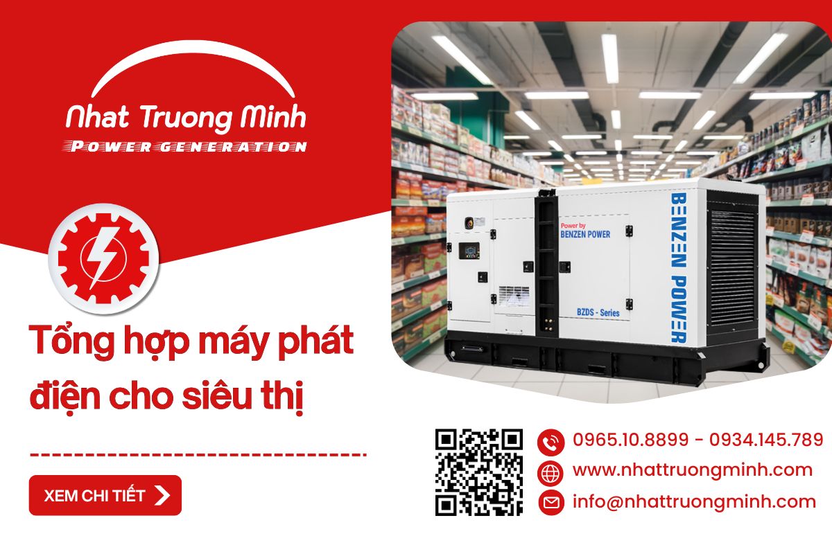 Máy phát điện cho siêu thị