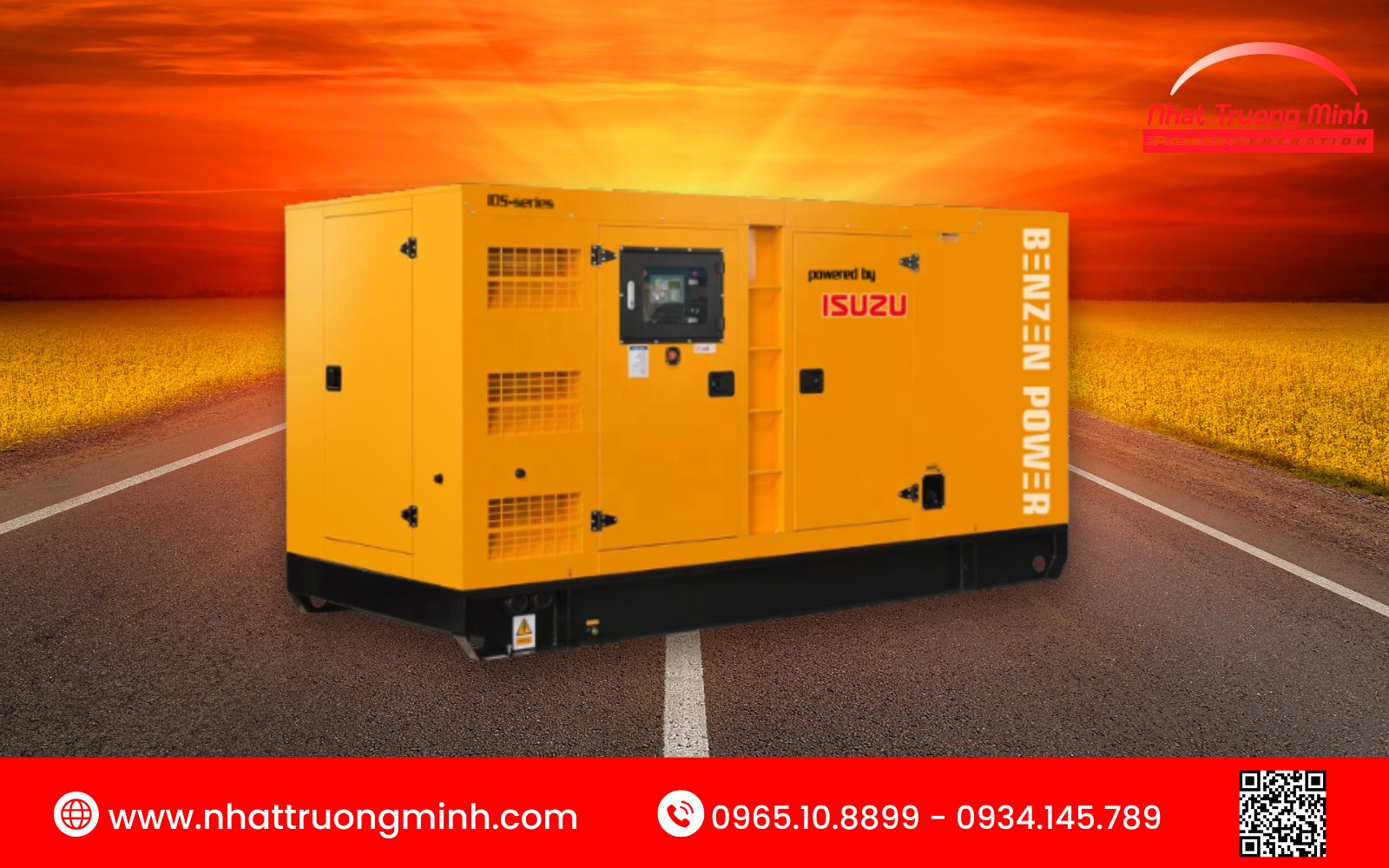 Máy phát điện Isuzu dùng trong nhà máy sản xuất