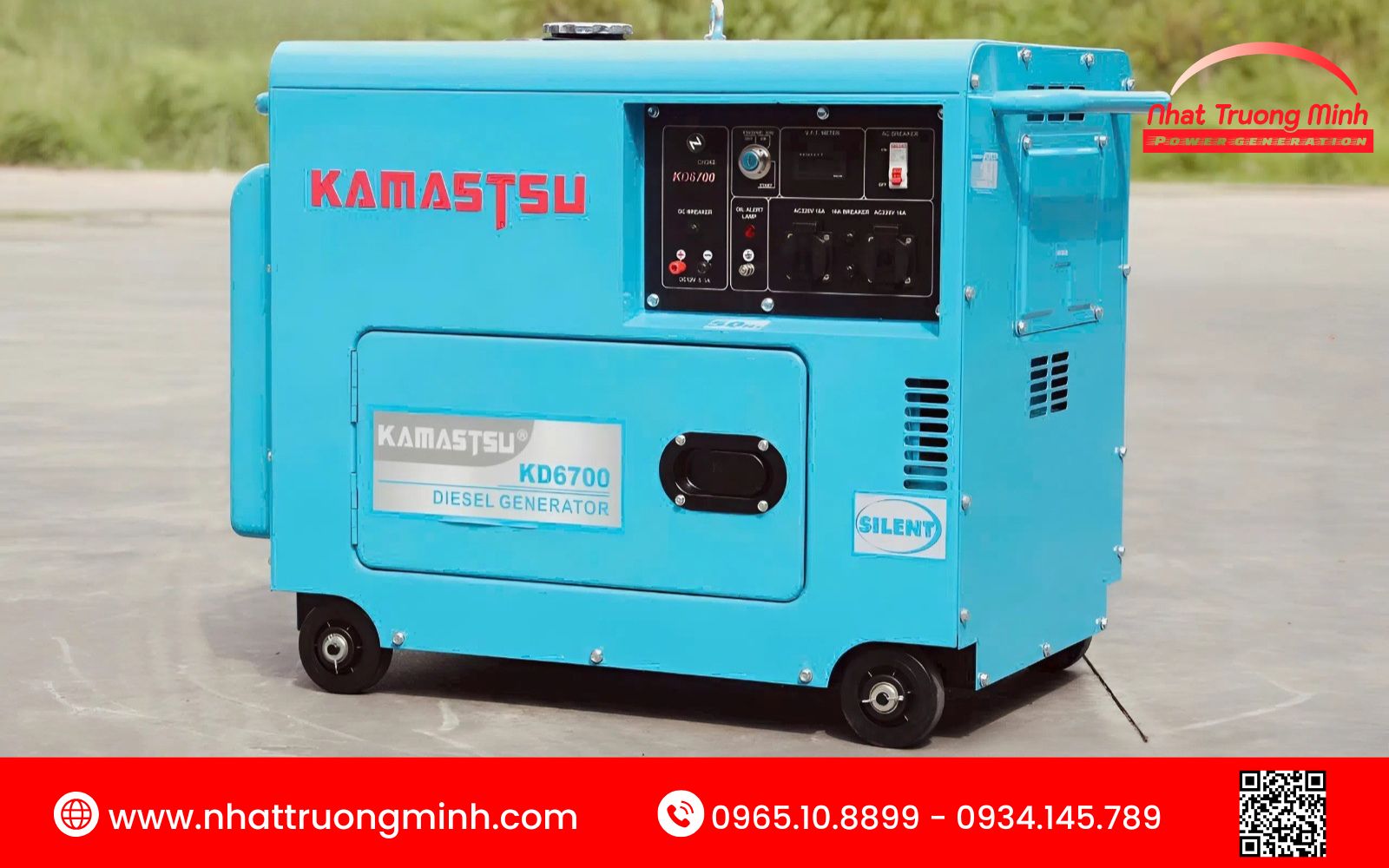 Máy phát điện Kamastsu được thiết kế đặc biệt phù hợp cho công trường khắc nghiệt