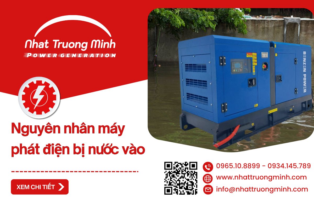 Máy phát điện bị nước vào