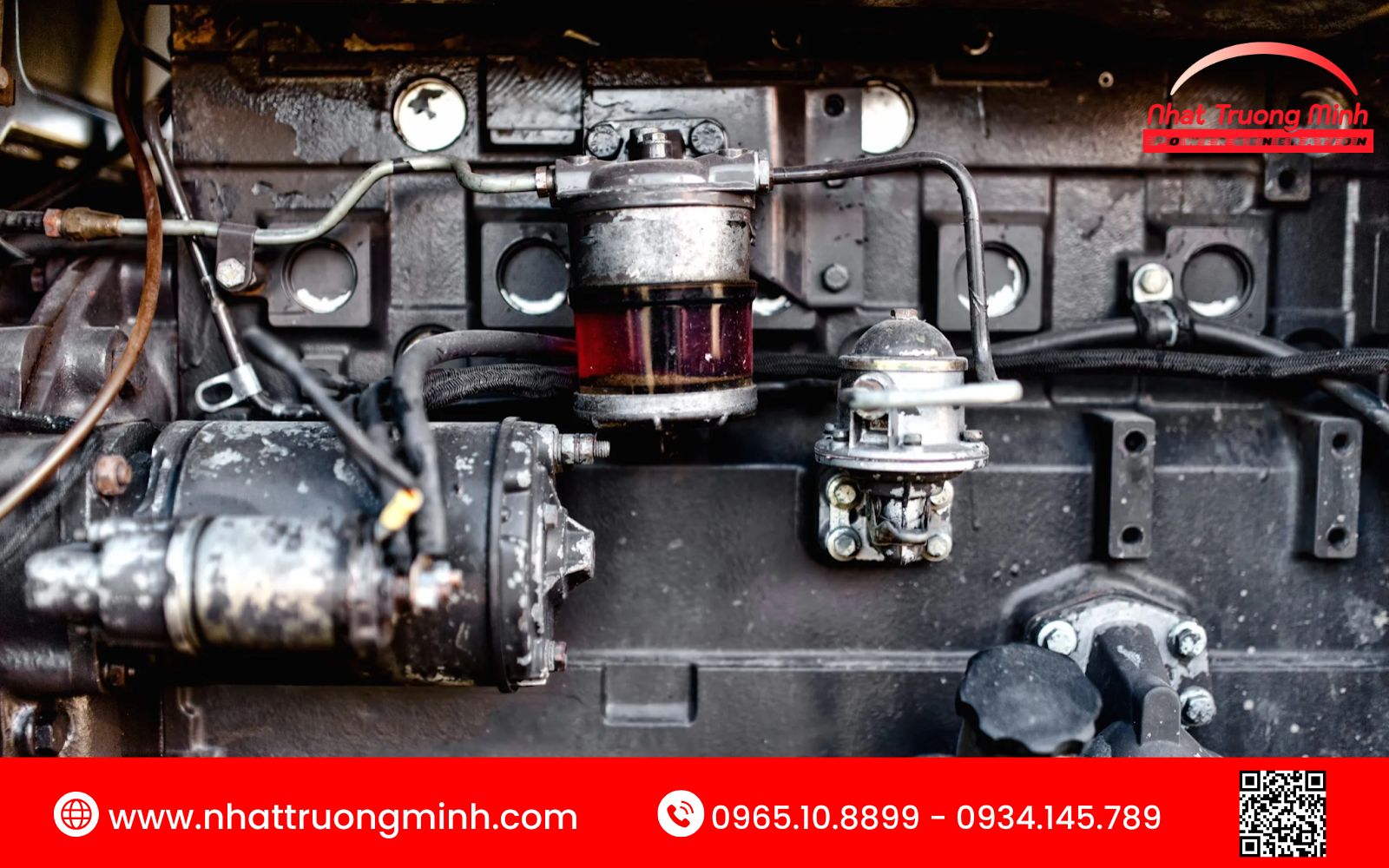 Máy phát điện ra nhiều khói đen do hệ thống kim phun nhiên liệu bị trục trặc