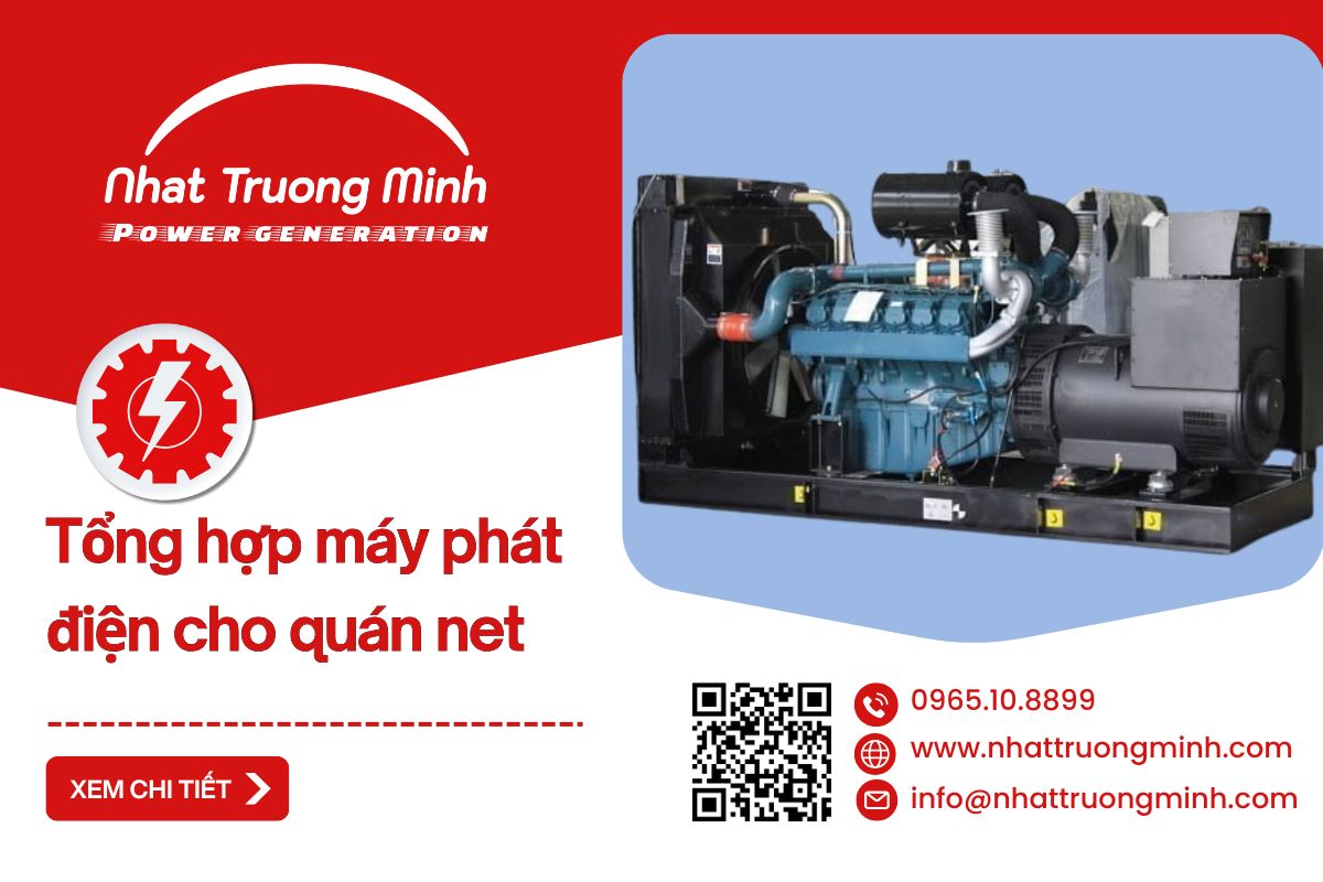 Thumbnail máy phát điện phù hợp quán net