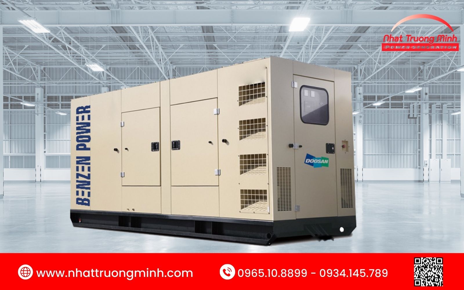 Hãng máy phát điện Doosan Trung Quốc/Hàn Quốc với giá thành cạnh tranh, động cơ khỏe và phụ tùng dễ tìm
