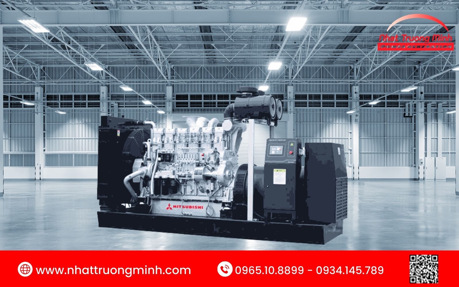 Máy phát điện Misubishi 1250kVA nổi bật với nổi bật với động cơ Nhật Bản, thiết kế tối ưu cho hiệu suất cao và tuổi thọ vượt trội