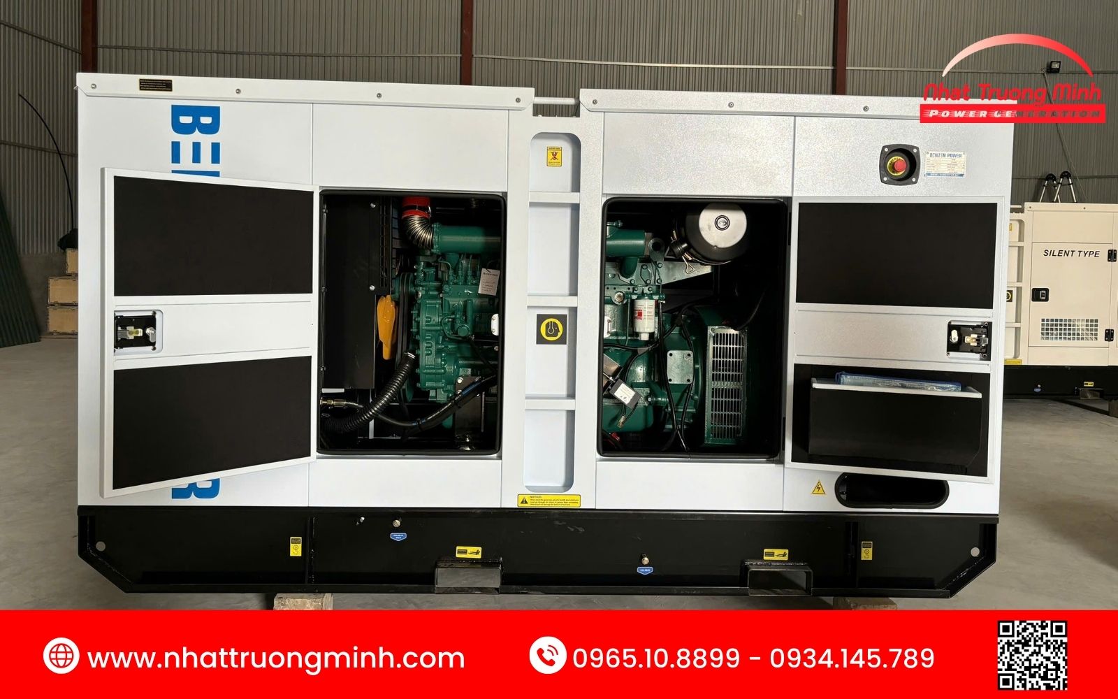 Thành phần bộ khung trong cấu tạo máy phát điện chạy bằng dầu diesel