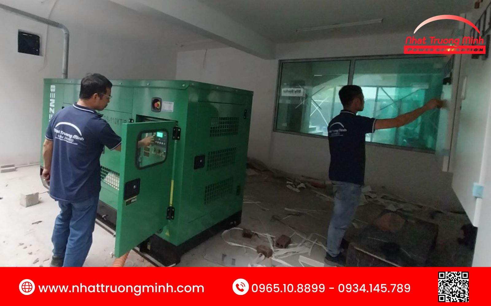 Máy phát điện báo lỗi trên màn hình khi gặp sự cố tổng hợp