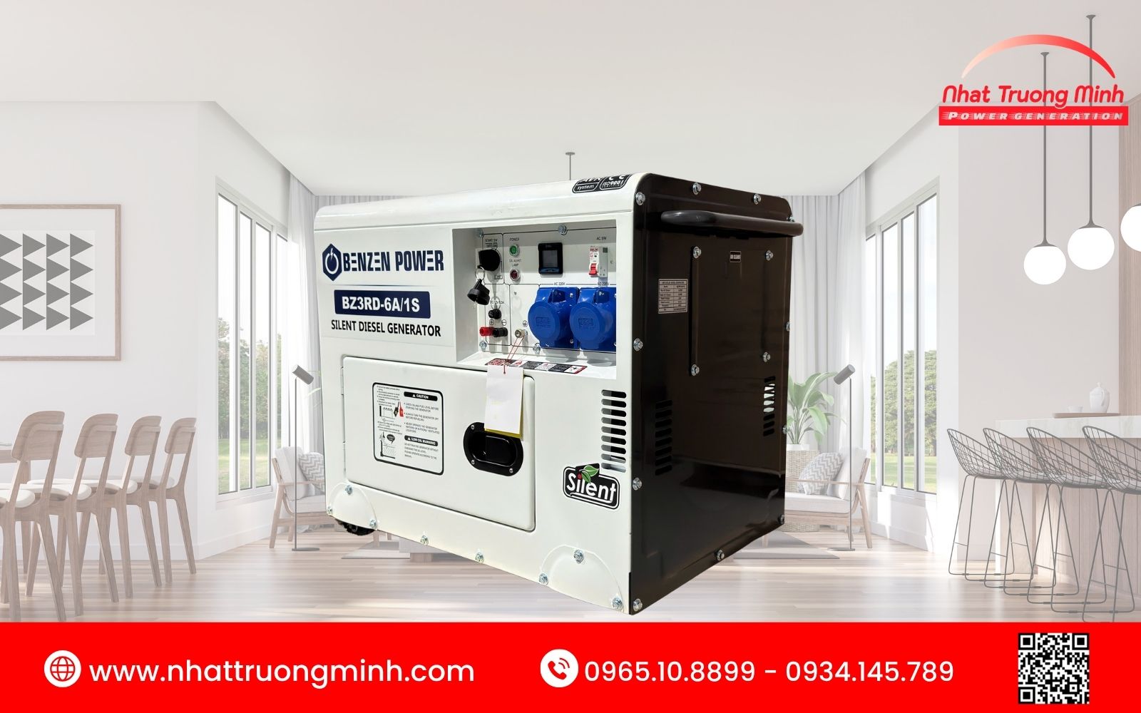 Tổng quan về dòng máy phát điện cho gia đình hãng Benzen Power 3kW 1 pha