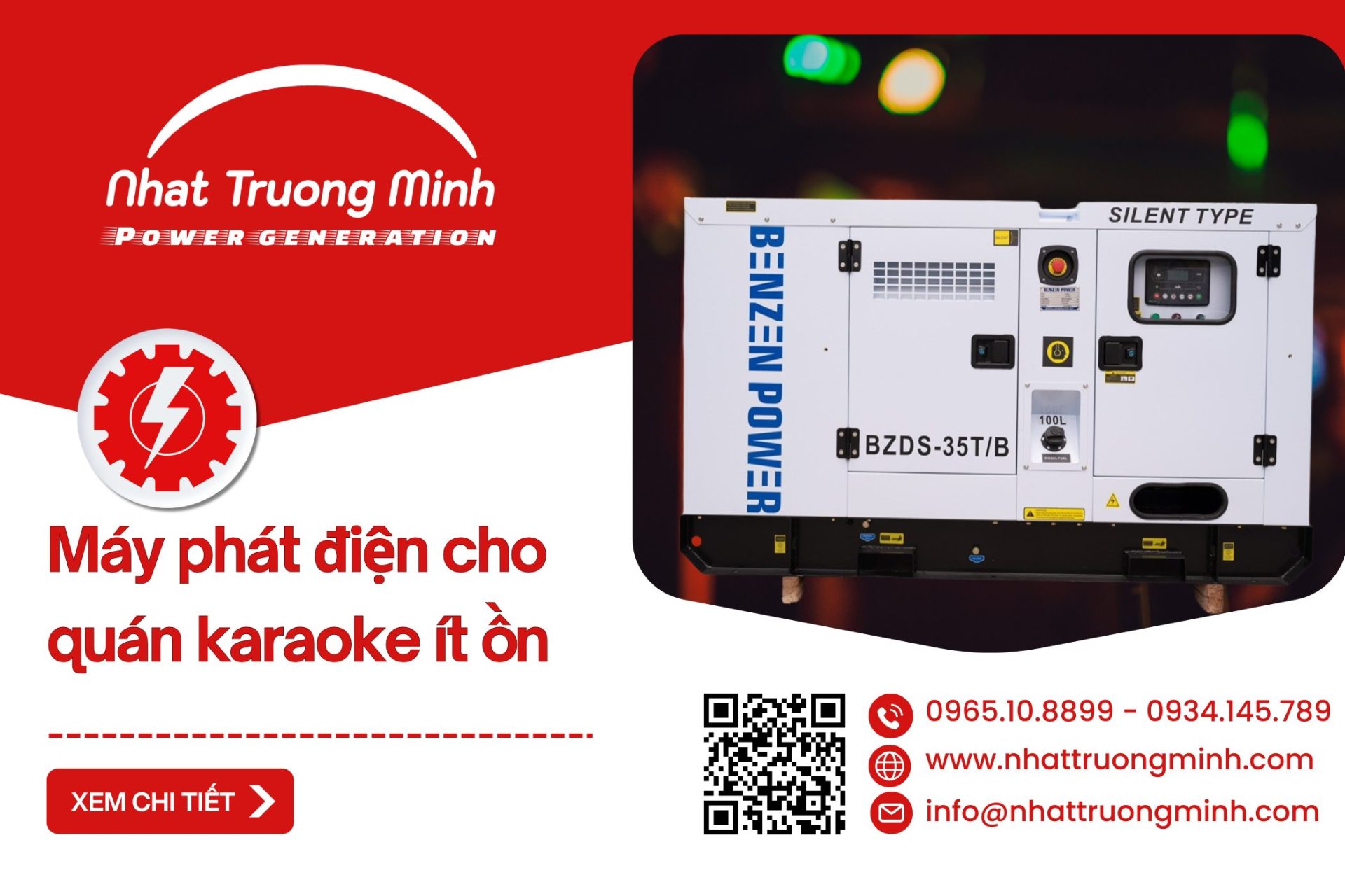 Máy phát điện cho quán karaoke