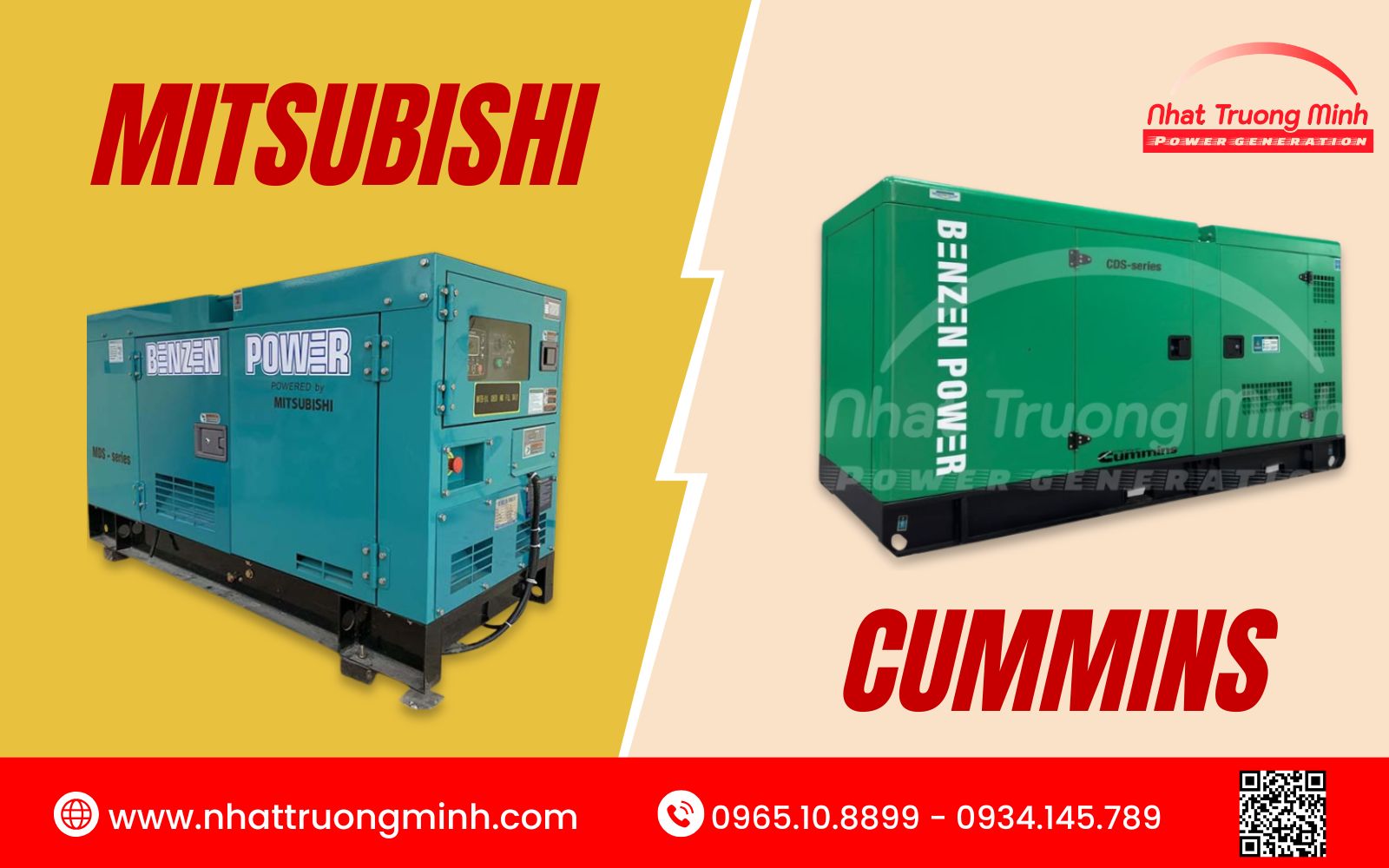 Nên mua máy phát điện Mitsubishi hay Cummins