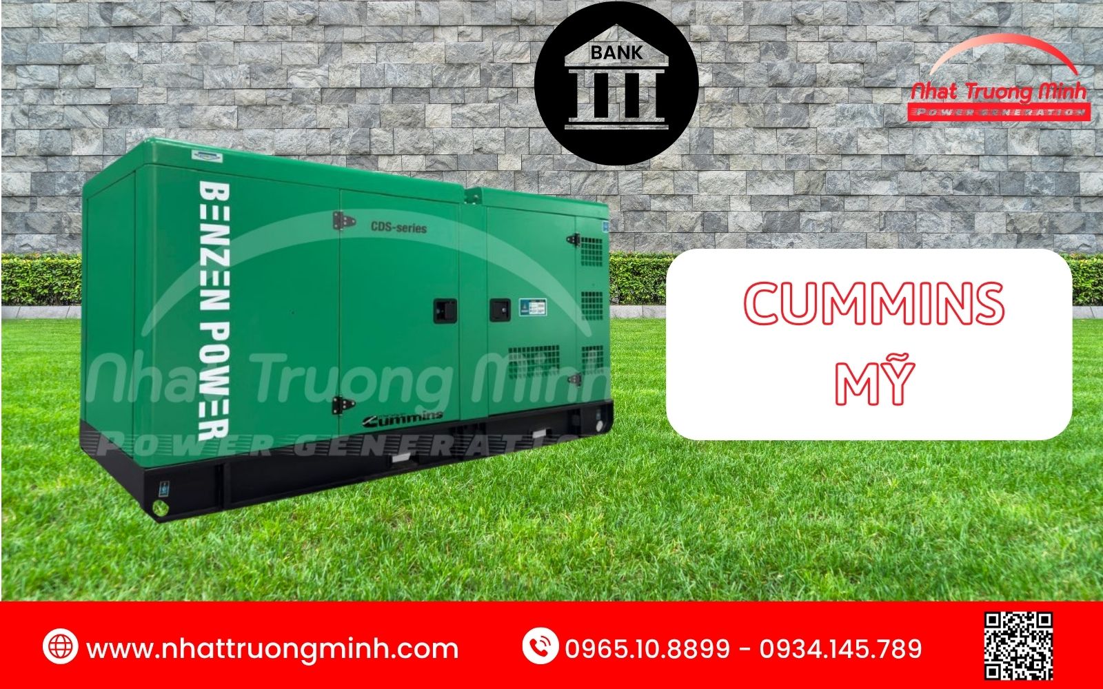 Cummins - Thương hiệu máy phát điện ngân hàng được nhiều doanh nghiệp tin dùng
