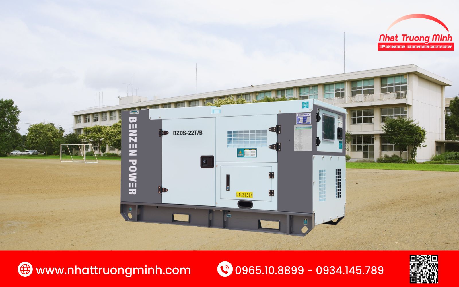 Thương hiệu Benzen Power có công suất phù hợp, động cơ chạy dầu tuổi thọ cao, ít ồn