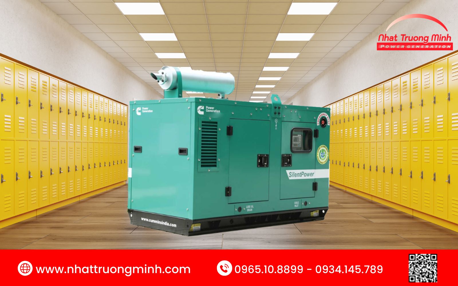 Tổng quan về dòng máy phát điện diesel cho trường học thương hiệu Cummins