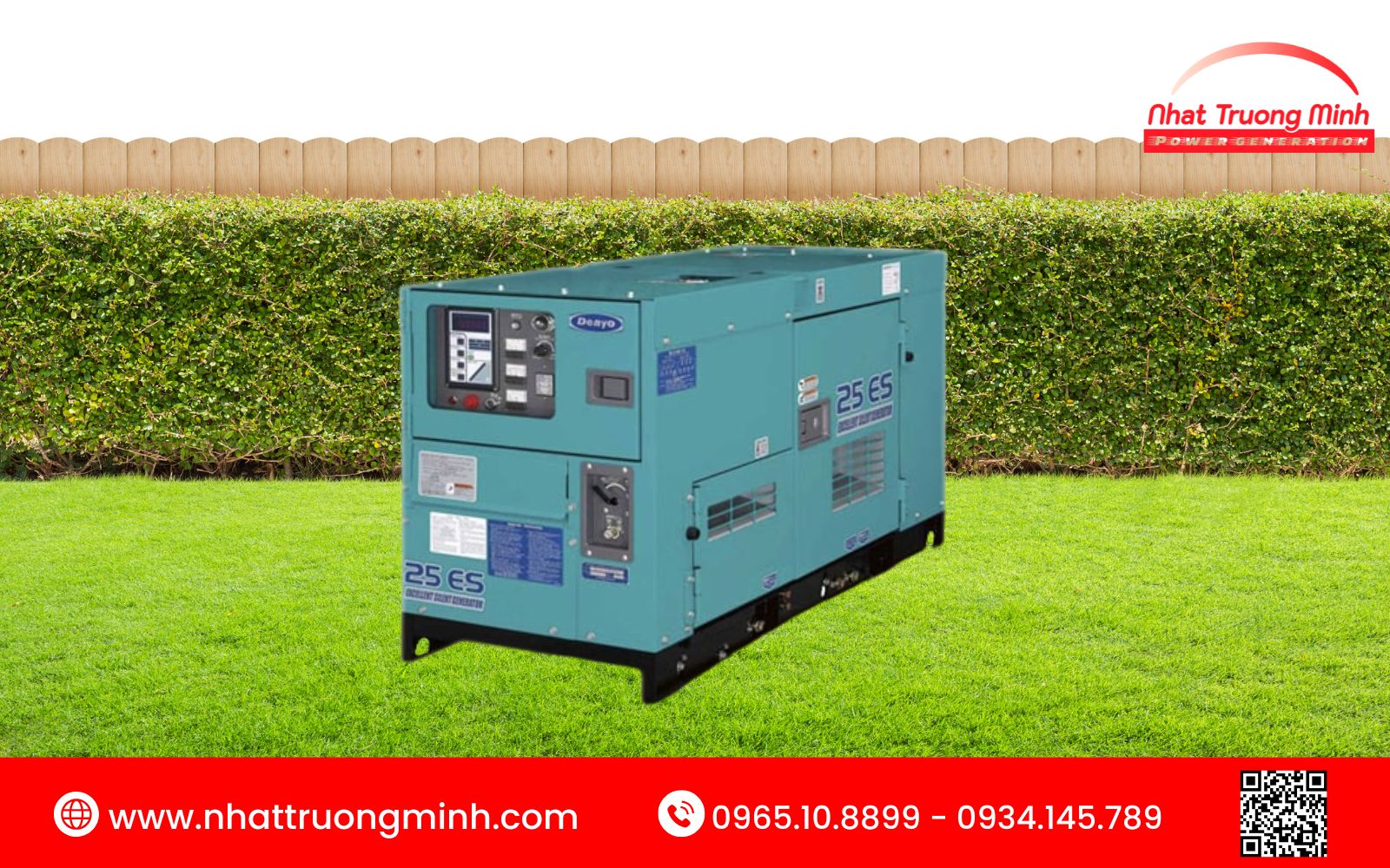 Máy phát điện ít ồn cho trường học thương hiệu Denyo uy tín của từ Nhật Bản