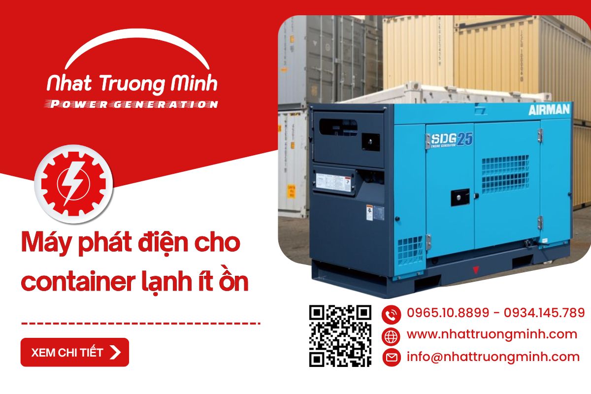 Top máy phát điện cho container lạnh