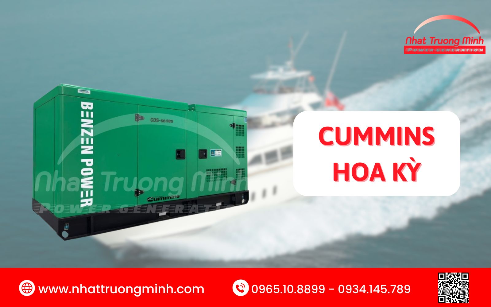 Máy phát điện tàu thủy Cummins